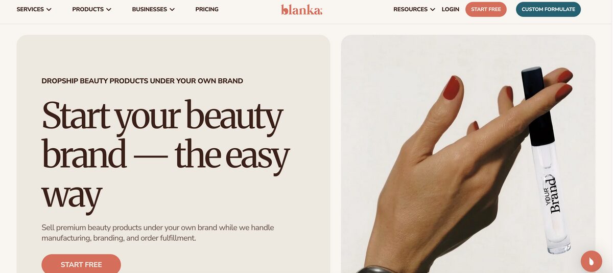 Blanka For Private Label Beauty Dropshipping