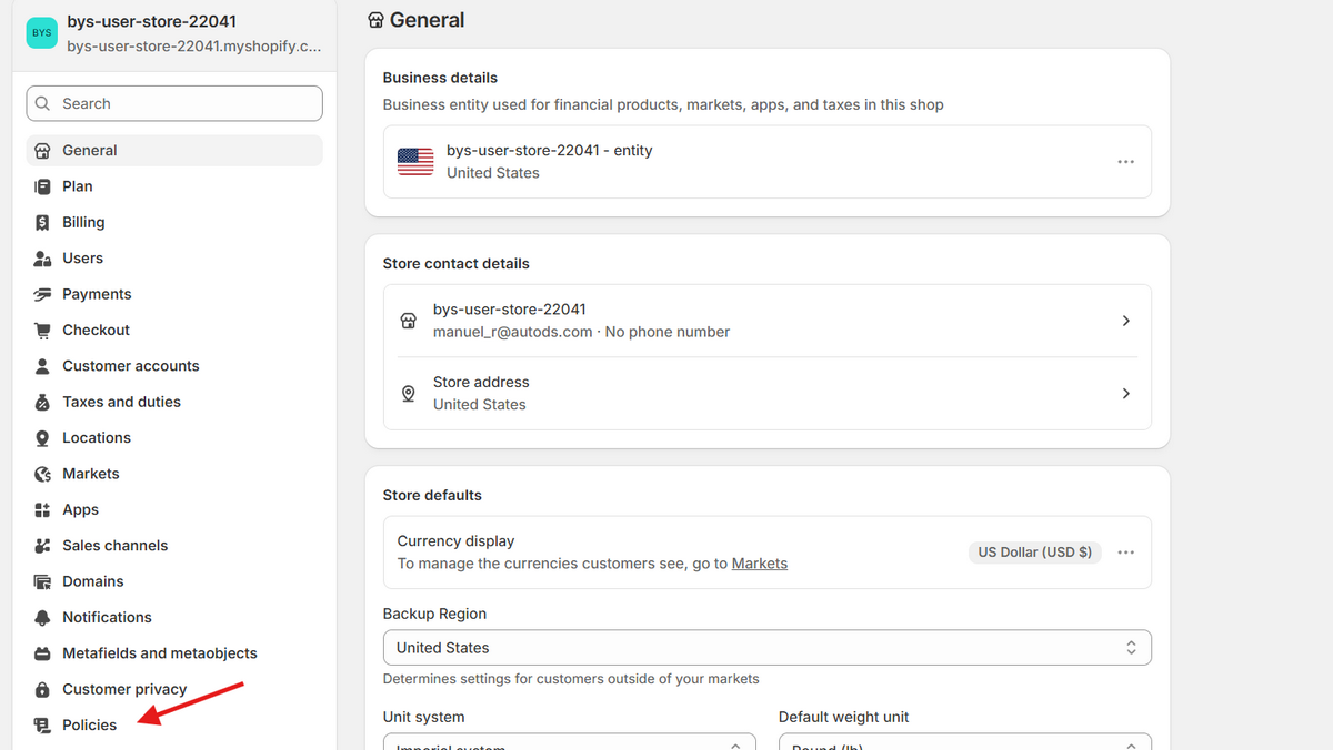 How to configure refund and return policies in Shopify