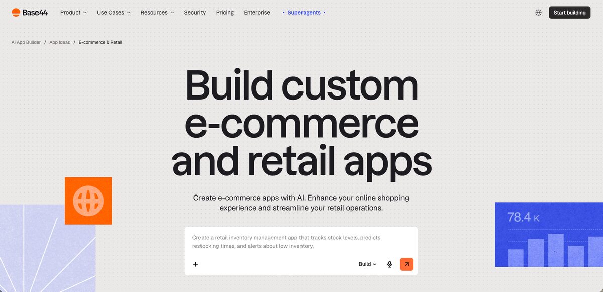 Base44 review to build an e-commerce store