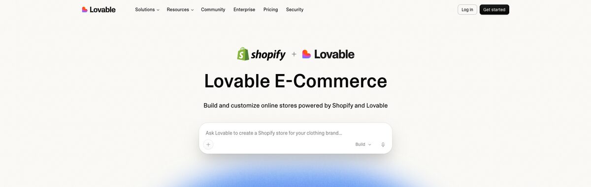 Lovable's Shopify integration, an alternative for e-commerce