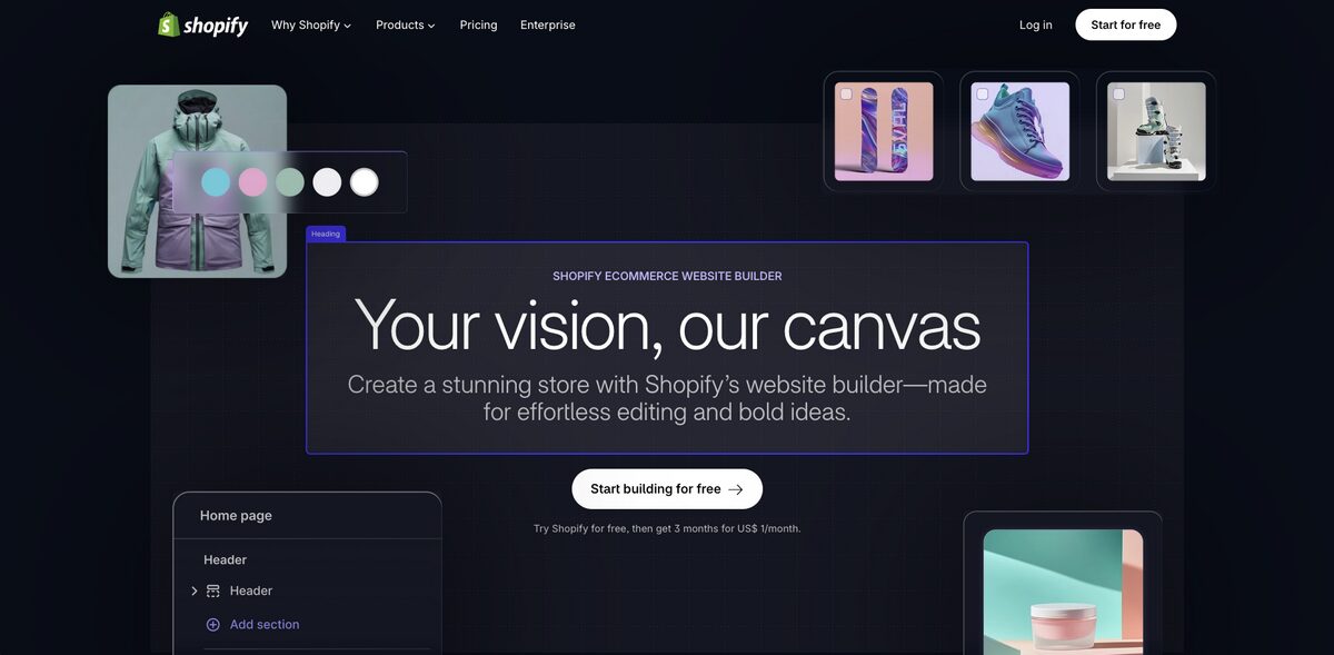 Shopify Store Builder, a Lovable alternative for e-commerce