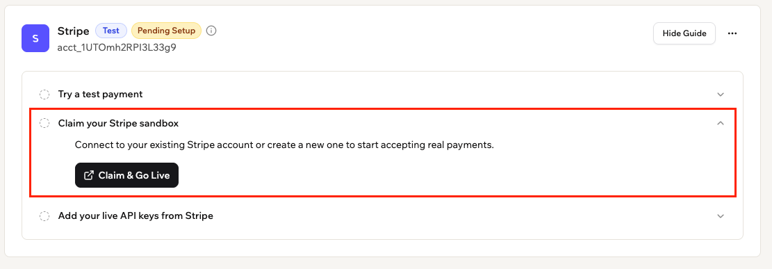Claim Sandbox to build an e-commerce store in Base44