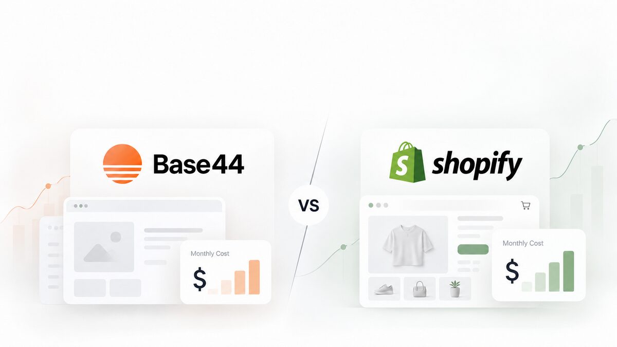 Base44 vs Shopify for e-commerce