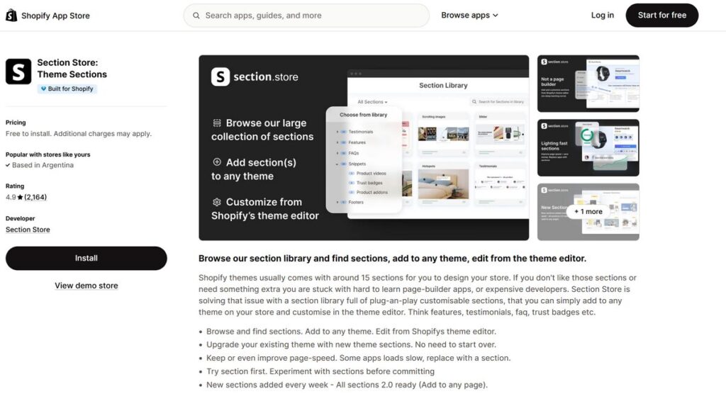 Section Store Review And Alternatives For Shopify Sellers In 2026